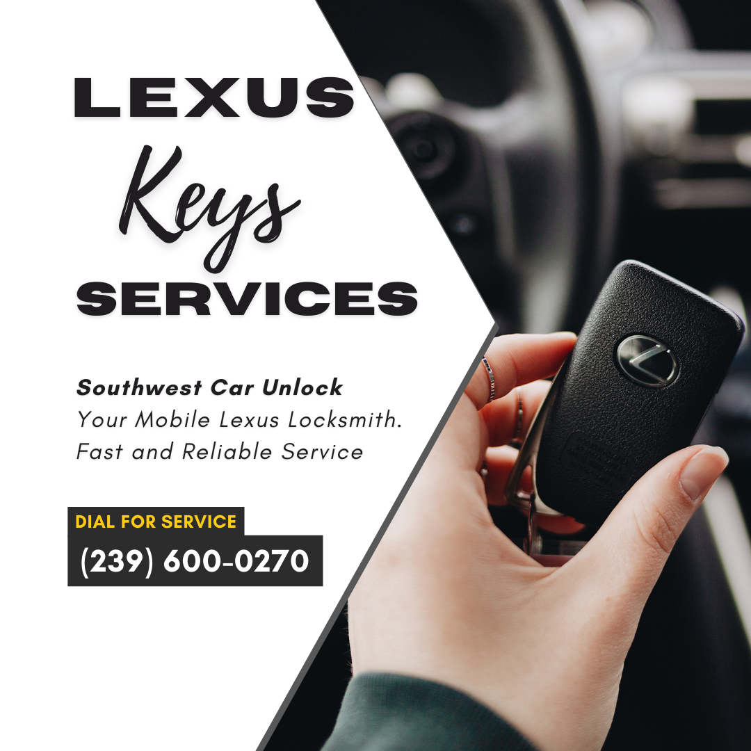 Lexus key services by Southwest Car Unlock