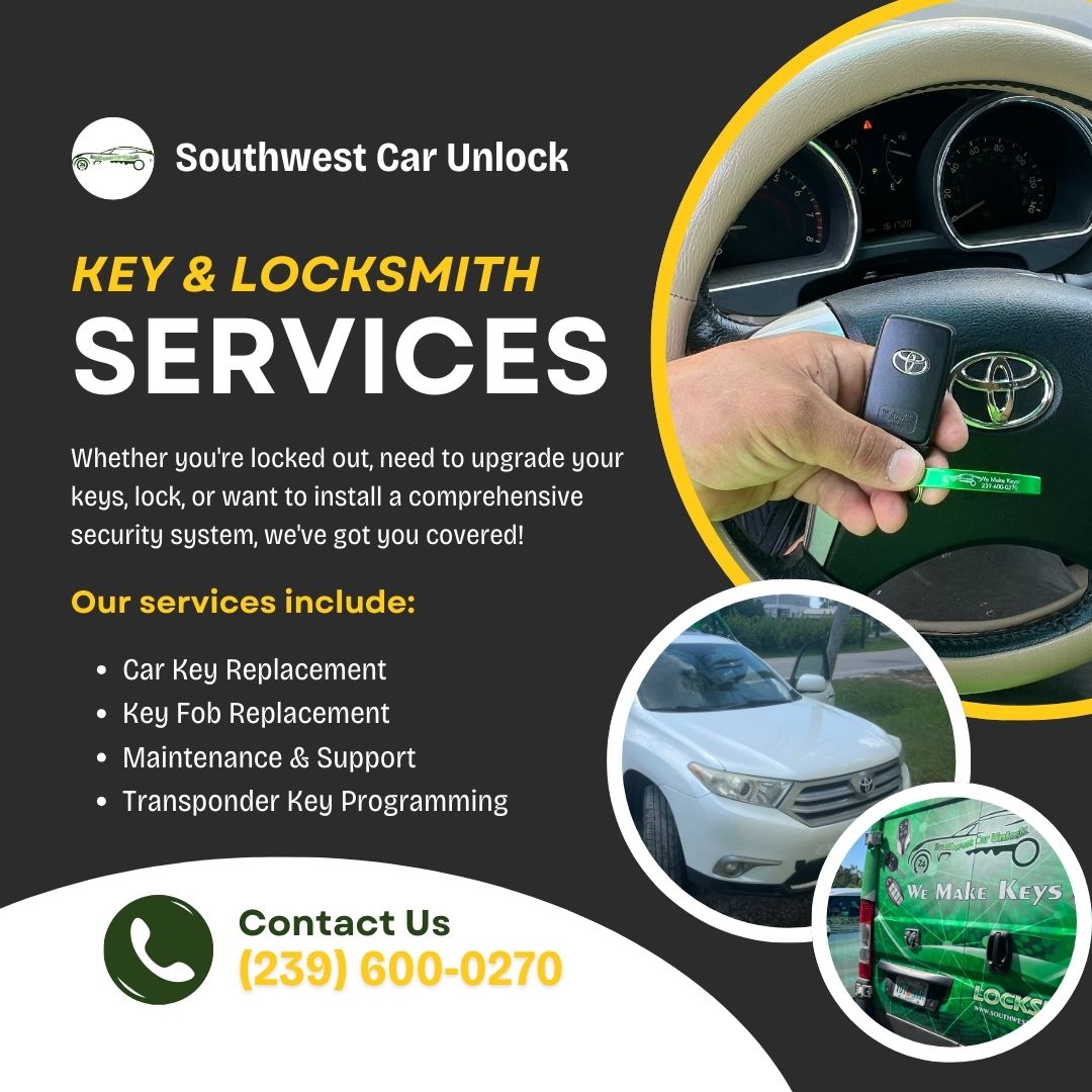 Southwest Car Unlock mobile locksmith service.