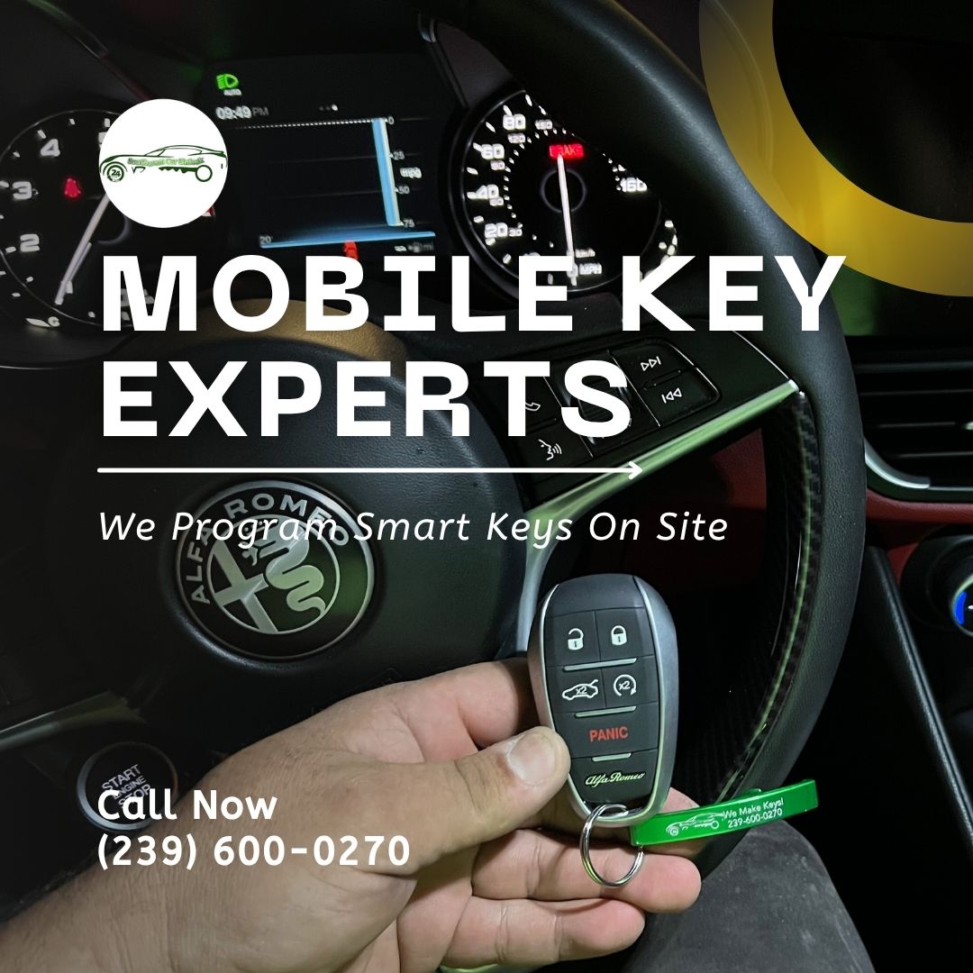 Mobile locksmith in Fort Myers & Lehigh Acres β Smart key programming, car key replacement, locksmith green truck Lehigh, Camiones verdes en la lee.